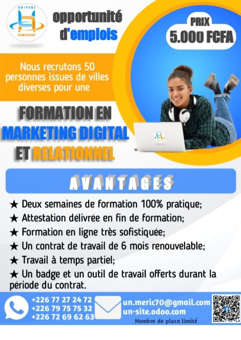 Opportunité d'emploi 